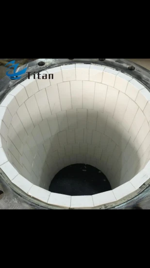 Tubo in acciaio rivestito in ceramica di allumina Al2O3 al 92% 95%.